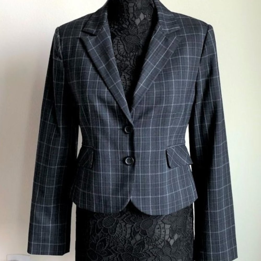 Express Design Studio - Plaid Blazer - Sz 8 - EUC